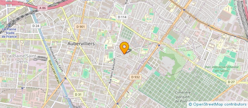 localisation de l'entreprise MONSIEUR MAHDI AMROUCHE à AUBERVILLIERS