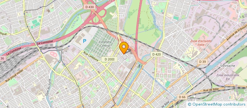 localisation de l'entreprise MONSIEUR MAHDI AZIZ  ILLZACH