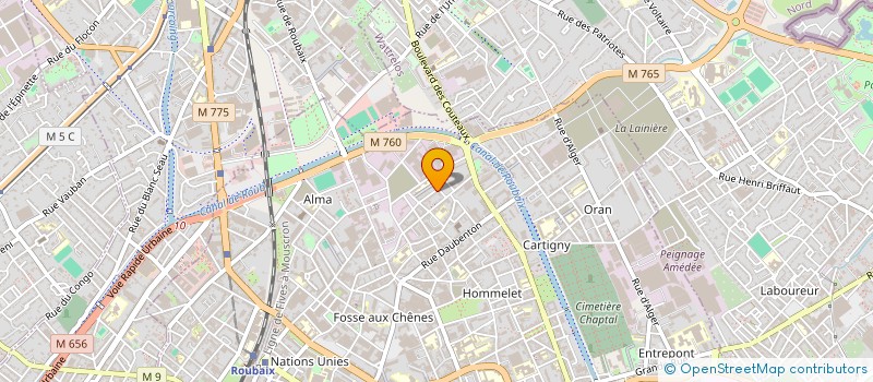 localisation de l'entreprise MONSIEUR MAHDI BOUKABOUS  ROUBAIX