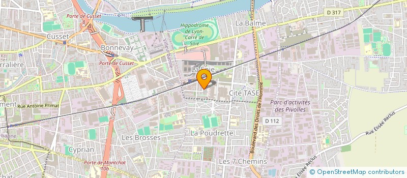 localisation de l'entreprise MONSIEUR MAHDI HAMOUCHE  VAULX-EN-VELIN