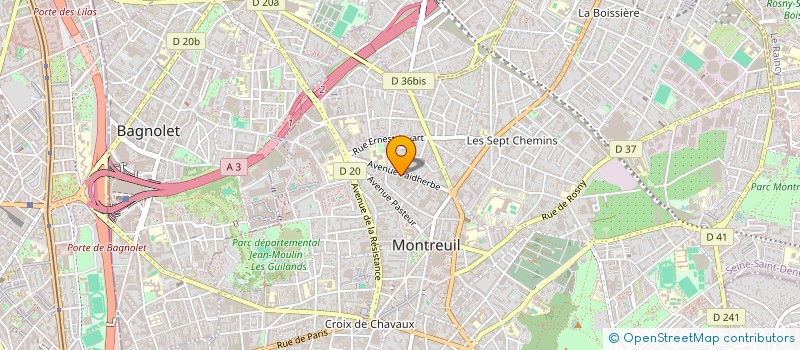 localisation de l'entreprise MONSIEUR MAHDI HARABI à MONTREUIL