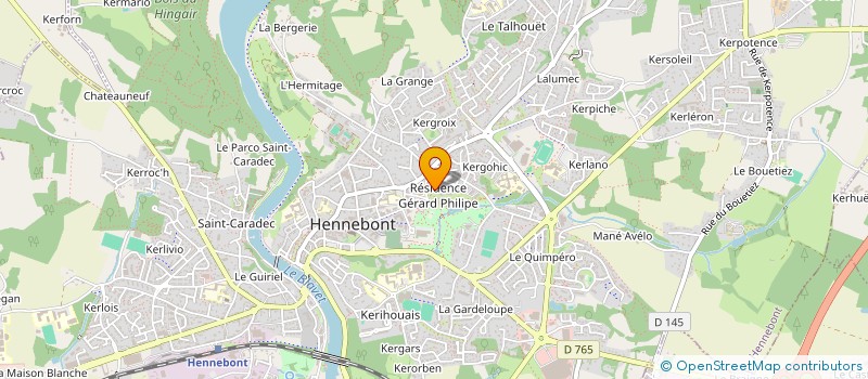 localisation de l'entreprise MONSIEUR MAHDI KHAWARI  HENNEBONT