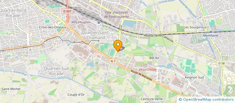 localisation de l'entreprise MONSIEUR MAHDI KOHI  AVIGNON