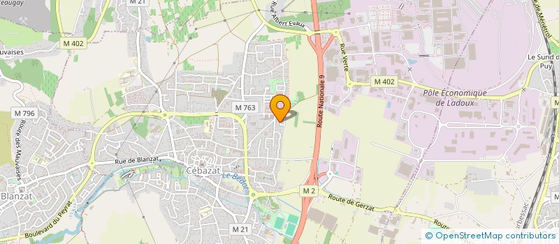 localisation de l'entreprise MONSIEUR MAHDI RAKI  CEBAZAT