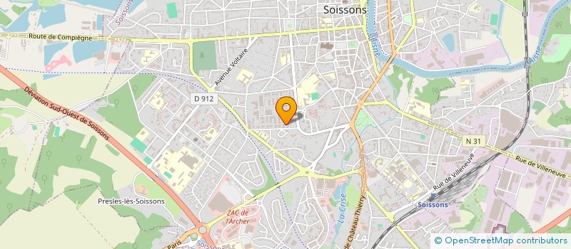 localisation de l'entreprise MONSIEUR MAHE KOUESSI-MORELLE à SOISSONS