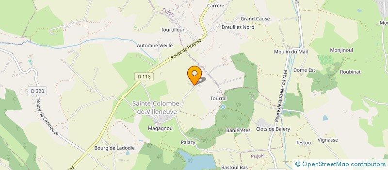 localisation de l'entreprise MONSIEUR MAHE SAINT MARTIN  SAINTE-COLOMBE-DE-VILLENEUVE