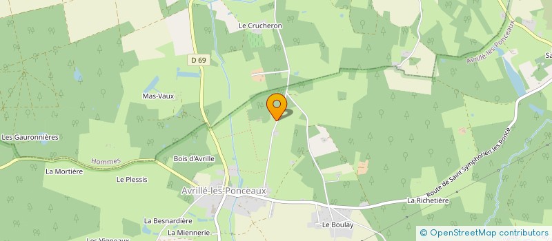 localisation de l'entreprise MONSIEUR MAHEDY BENAMA  AVRILLE LES PONCEAUX