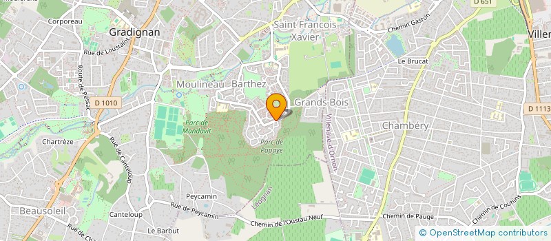 localisation de l'entreprise MONSIEUR MAHEL BOUTABBA  GRADIGNAN