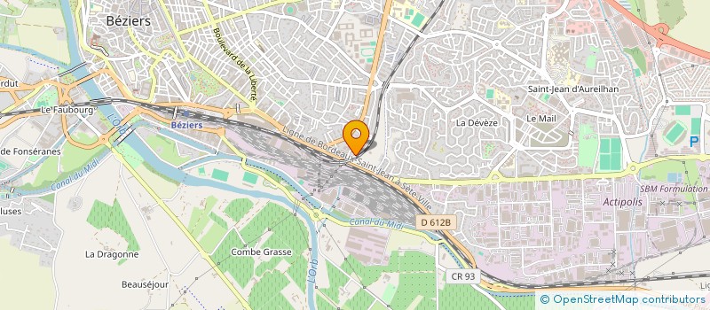 localisation de l'entreprise MONSIEUR MAHER AOUNI  BEZIERS