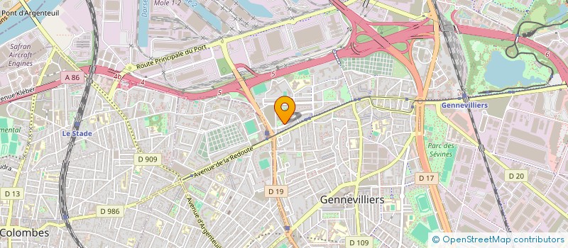 localisation de l'entreprise MONSIEUR MAHER RHOUMA à GENNEVILLIERS