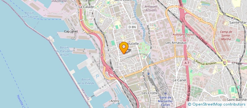 localisation de l'entreprise MONSIEUR MAHFOUD AIMECHE à MARSEILLE