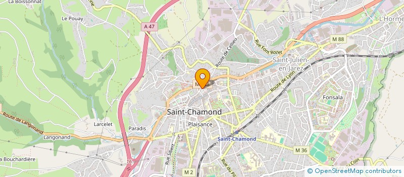 localisation de l'entreprise MONSIEUR MAHHA OULQAID  SAINT-CHAMOND