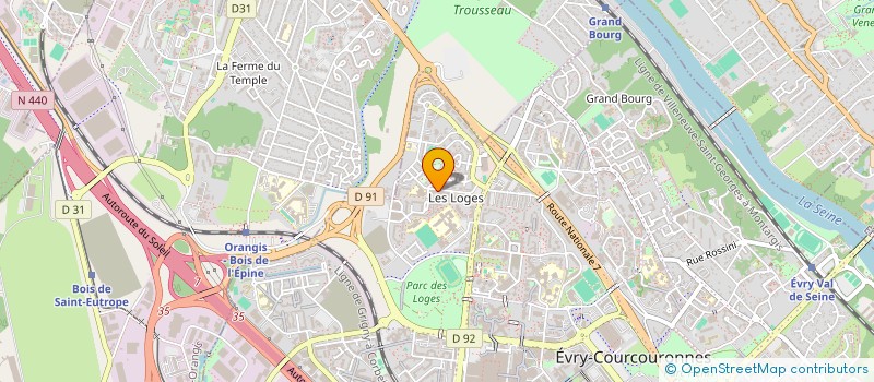 localisation de l'entreprise MONSIEUR MAHI OINDJI  EVRY-COURCOURONNES