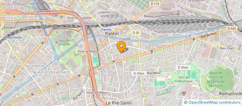 localisation de l'entreprise MONSIEUR MAHI RAHMAN  PANTIN