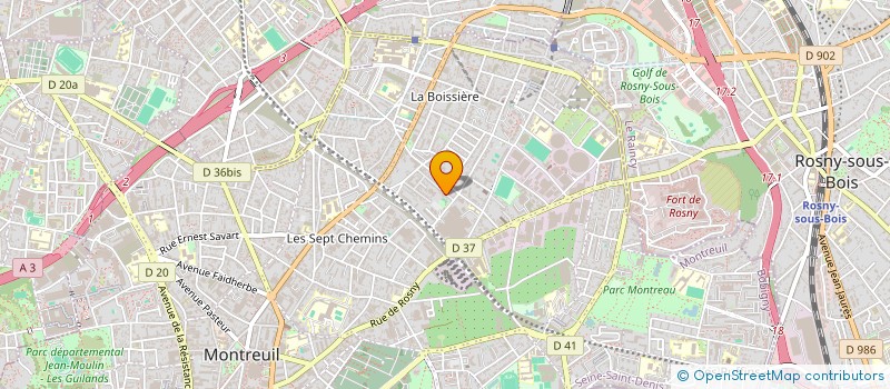 localisation de l'entreprise MONSIEUR MAHIEDDINE OUSSEDIK à MONTREUIL