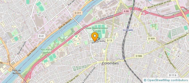 localisation de l'entreprise MONSIEUR MAHIEDDINE REBBA  COLOMBES