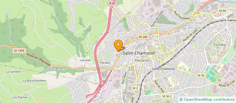 localisation de l'entreprise MONSIEUR MAHIEDINE KACIMI à SAINT-CHAMOND