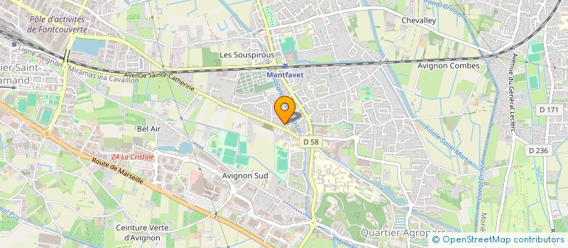 localisation de l'entreprise MONSIEUR MAHIR BENHAMMOU  AVIGNON