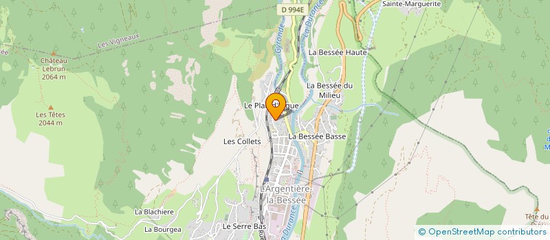 localisation de l'entreprise MONSIEUR MAHIR KAHRAMAN à L'ARGENTIERE-LA-BESSEE