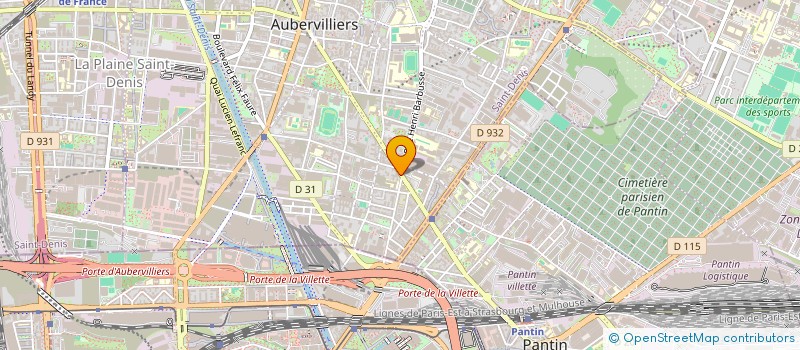 localisation de l'entreprise MONSIEUR MAHMOOD JABARKHIL  AUBERVILLIERS