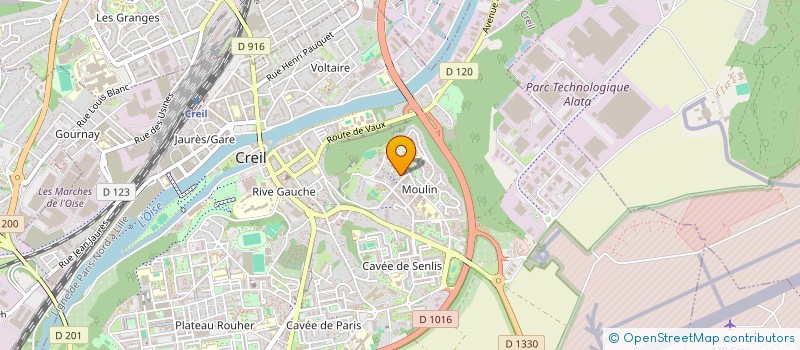 localisation de l'entreprise MONSIEUR MAHMOOD TAHIR  CREIL