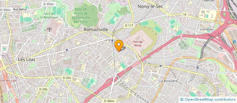 localisation de l'entreprise MONSIEUR MAHMOUD AISSANI à ROMAINVILLE