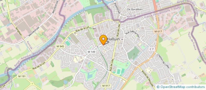 localisation de l'entreprise MONSIEUR MAHMOUD ALIK  HALLUIN