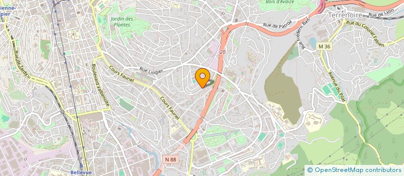 localisation de l'entreprise MONSIEUR MAHMOUD BAKOU  SAINT-ETIENNE