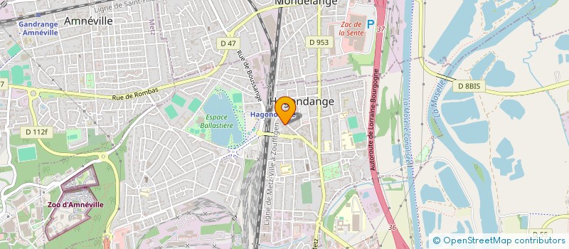 localisation de l'entreprise MONSIEUR MAHMOUD BELHADDAD  HAGONDANGE