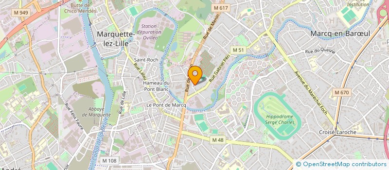 localisation de l'entreprise MONSIEUR MAHMOUD BOURRADOU à MARCQ-EN-BARŒUL