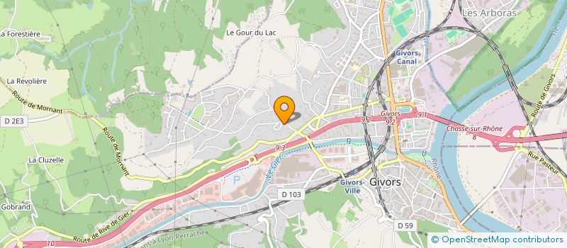 localisation de l'entreprise MONSIEUR MAHMOUD EL GHAZI  GIVORS