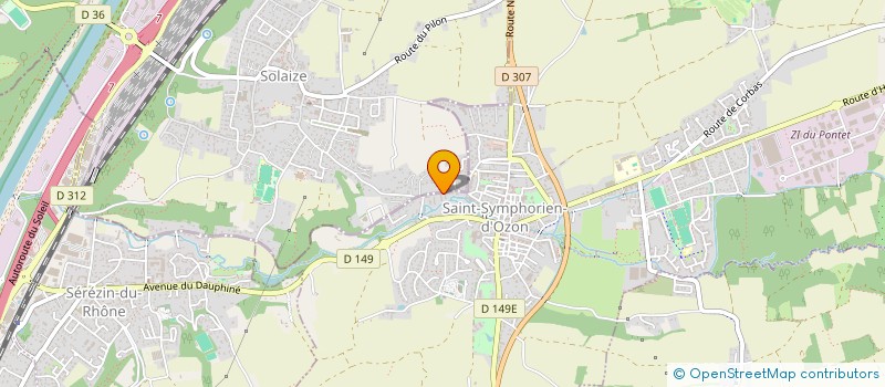 localisation de l'entreprise MONSIEUR MAHMOUD KASSEM  SAINT-SYMPHORIEN-D'OZON