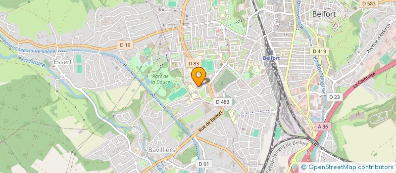 localisation de l'entreprise MONSIEUR MAHMOUD MENARI  BELFORT