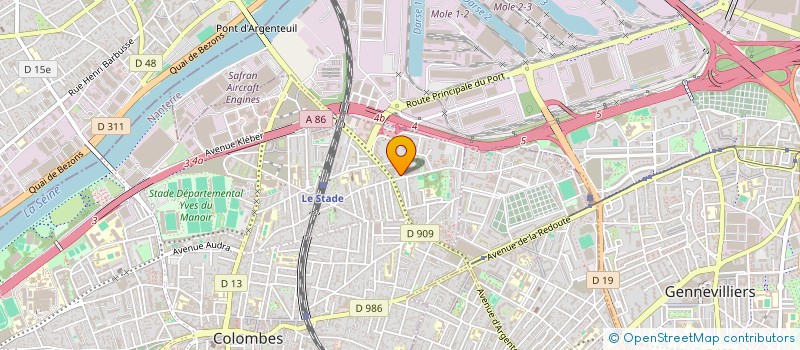 localisation de l'entreprise MONSIEUR MAHMOUD MIGAOU  COLOMBES