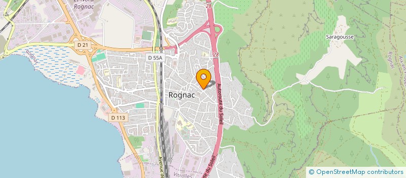 localisation de l'entreprise MONSIEUR MAHMOUD MOURALI  ROGNAC