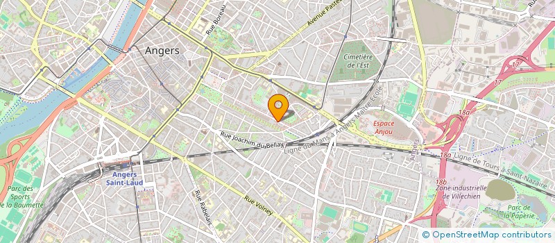 localisation de l'entreprise MONSIEUR MAHMOUD YASSINE BABAKR OMAR à ANGERS