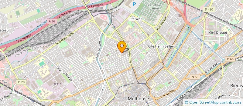 localisation de l'entreprise MONSIEUR MAHMUD MAHMUD  MULHOUSE