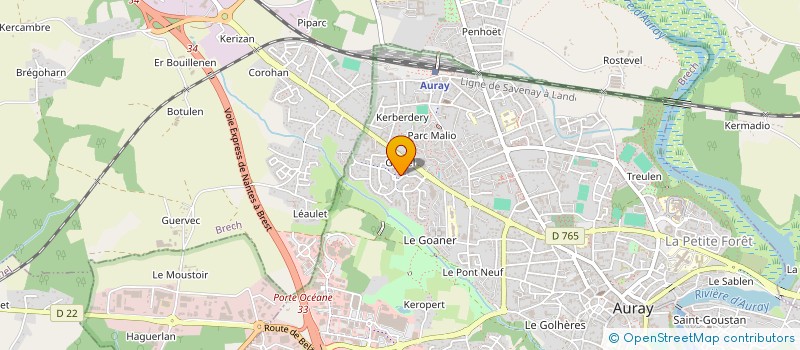 localisation de l'entreprise MONSIEUR MAHMUT ABUR à AURAY