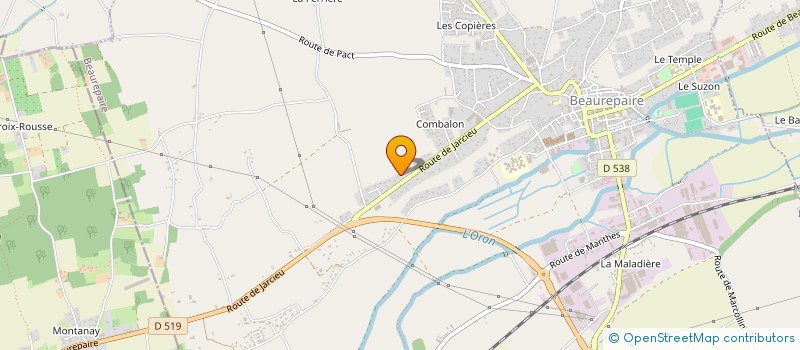 localisation de l'entreprise MONSIEUR MAHMUT ERSOY à BEAUREPAIRE