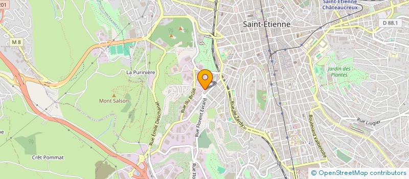 localisation de l'entreprise MONSIEUR MAHOGANY BEAUTIN  SAINT-ETIENNE