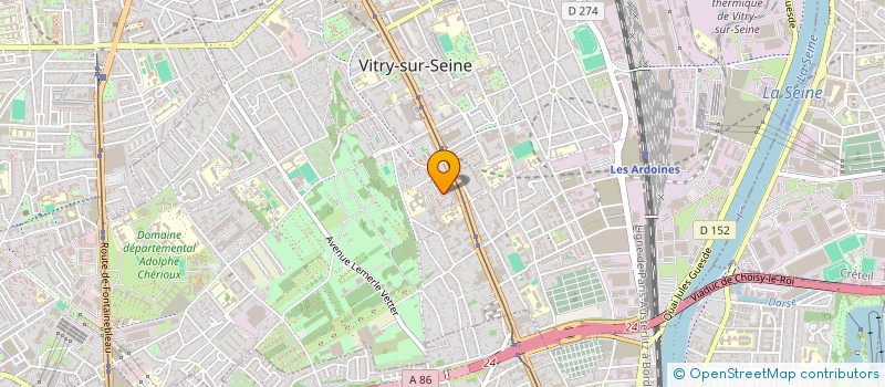 localisation de l'entreprise MONSIEUR MAHOMEDE AGUE BIAO à VITRY-SUR-SEINE