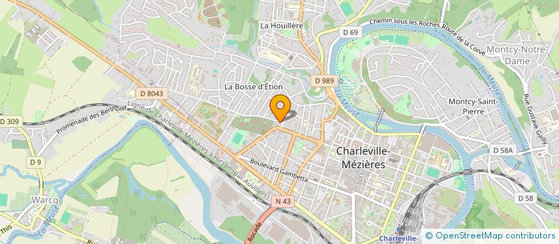 localisation de l'entreprise MONSIEUR MAHREZ OUALMA à CHARLEVILLE-MEZIERES