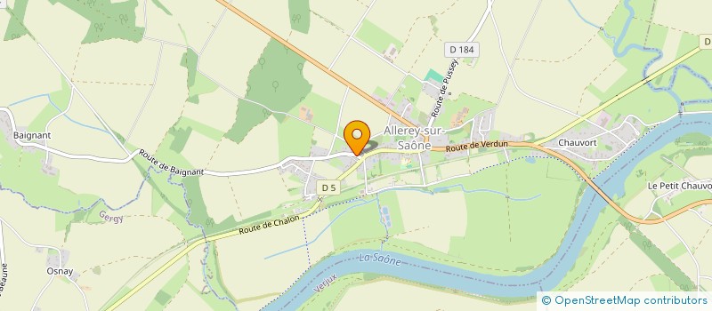 localisation de l'entreprise MONSIEUR MAHTIEU CHENAL  ALLEREY-SUR-SAONE