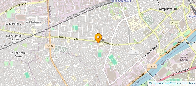 localisation de l'entreprise MONSIEUR MAHUDE DOSSAH  ARGENTEUIL