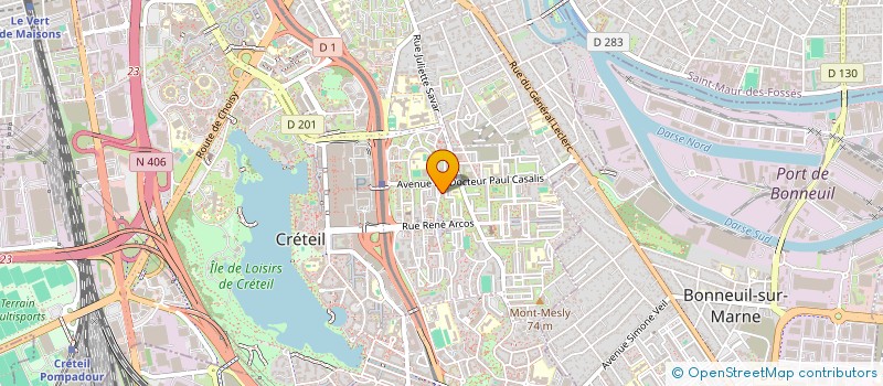 localisation de l'entreprise MONSIEUR MAHUGNON AVOCE  CRETEIL