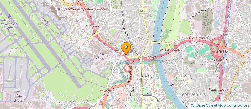 localisation de l'entreprise MONSIEUR MAIKE MONJOLY  BLAGNAC