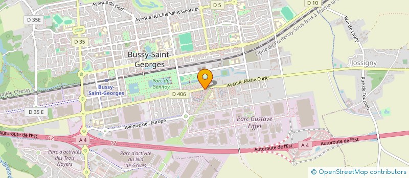 localisation de l'entreprise MONSIEUR MAIKY ALEXANDRE  BUSSY-SAINT-GEORGES