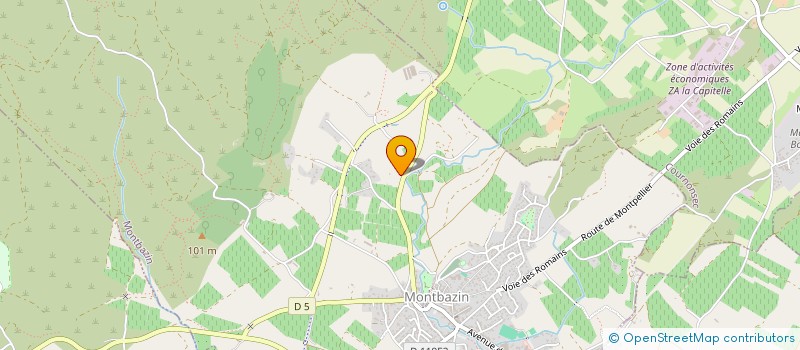 localisation de l'entreprise MONSIEUR MAIKY SAWULA  MONTBAZIN