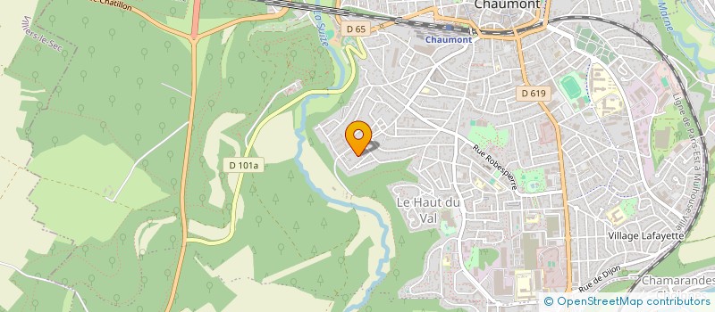 localisation de l'entreprise MONSIEUR MAIRBEK MADIEV  CHAUMONT