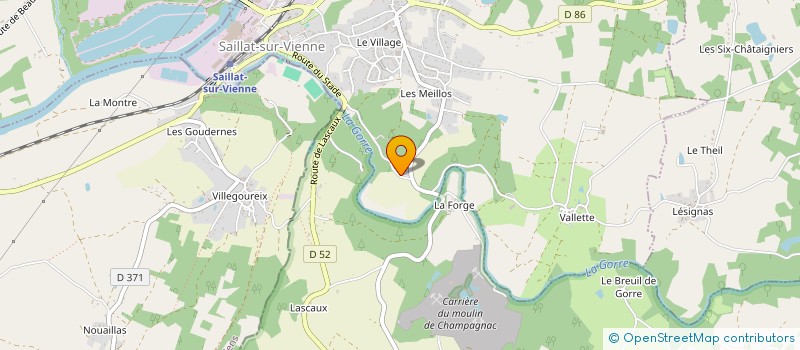 localisation de l'entreprise MONSIEUR MAIRON DEMETER  SAILLAT-SUR-VIENNE